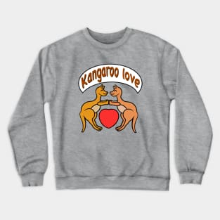 Cute kangaroo love Crewneck Sweatshirt